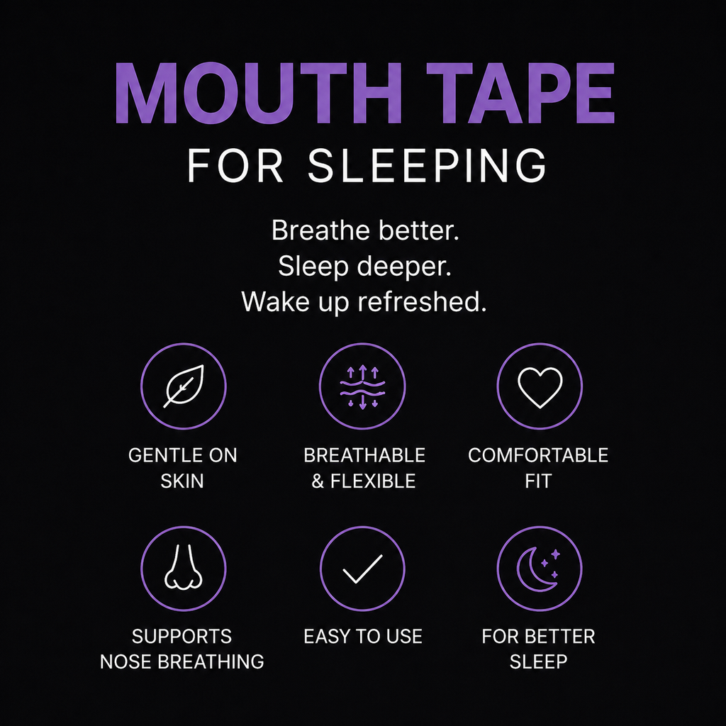 BreatheCore Mouth Tape for Sleeping